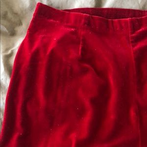 ❤️red velvet pants❤️